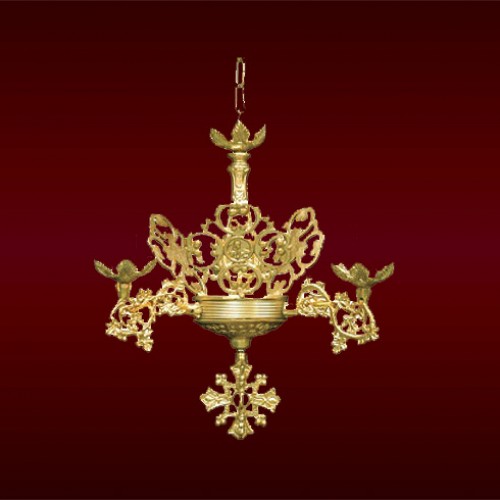 Candelabru Aluminiu Aurit-3 Becuri